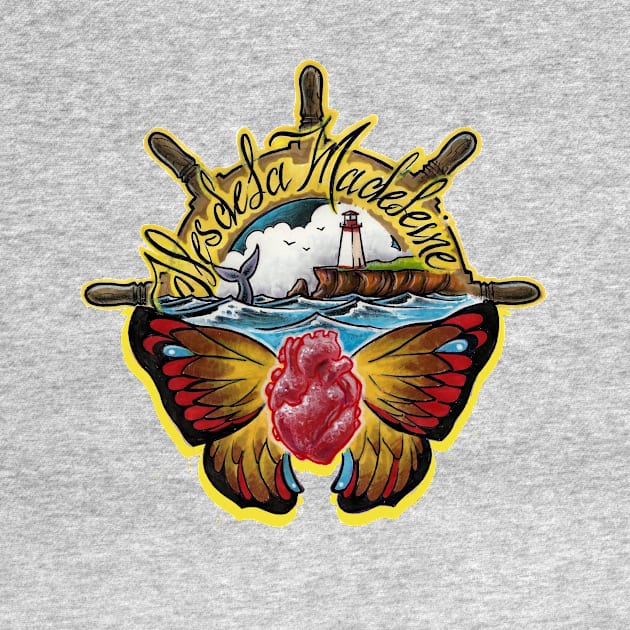 T shirt, Iles De La Madeleine, mon coeur au vent by Paskalamak